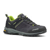 Trezeta Raider WP Waterproof Hiking Shoes in Dark Grey Lime Color