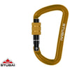 Stubai Off-Set D Mini-Karabiner - Screwgate