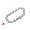 Stubai Oval 25kn Steel Karabiner, Galvanized